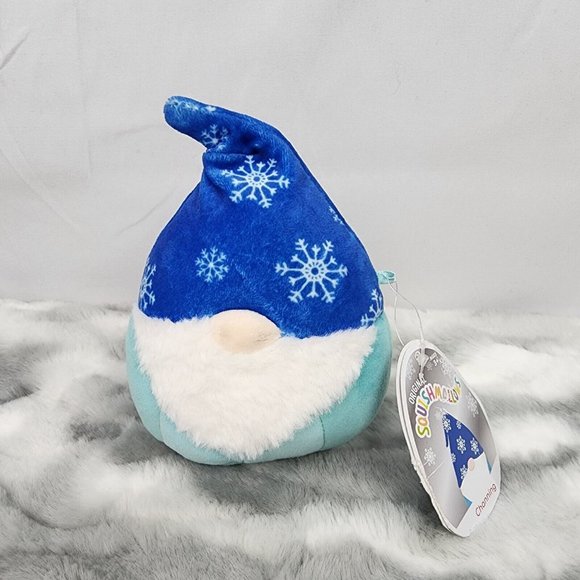 Squishmallow Official Christmas Winter Holiday Kellytoy Plush Squishy Soft Plush Toy Animals (Channing Gnome, 4.5 Inch) main image 1